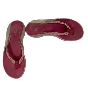 Chaco Flip Flop Pink Sandals Size 7